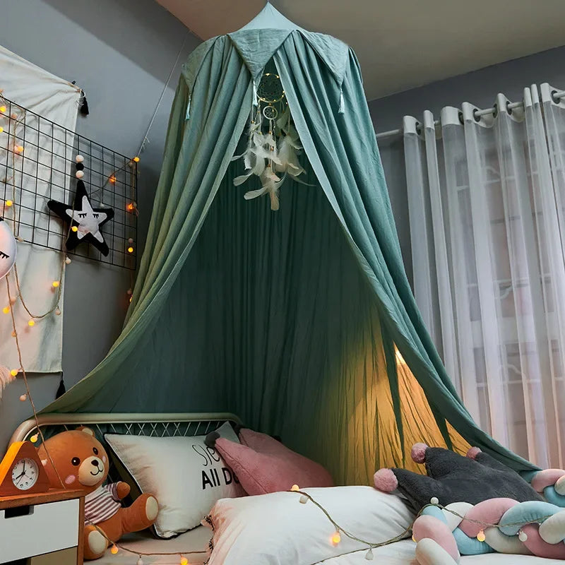 ciel de lit bébé assez long pour enveloppé le berceau