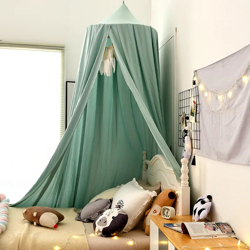 ciel de lit bébé vert