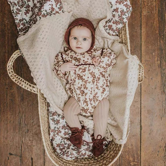 couverture chaude pour bébé tricotée